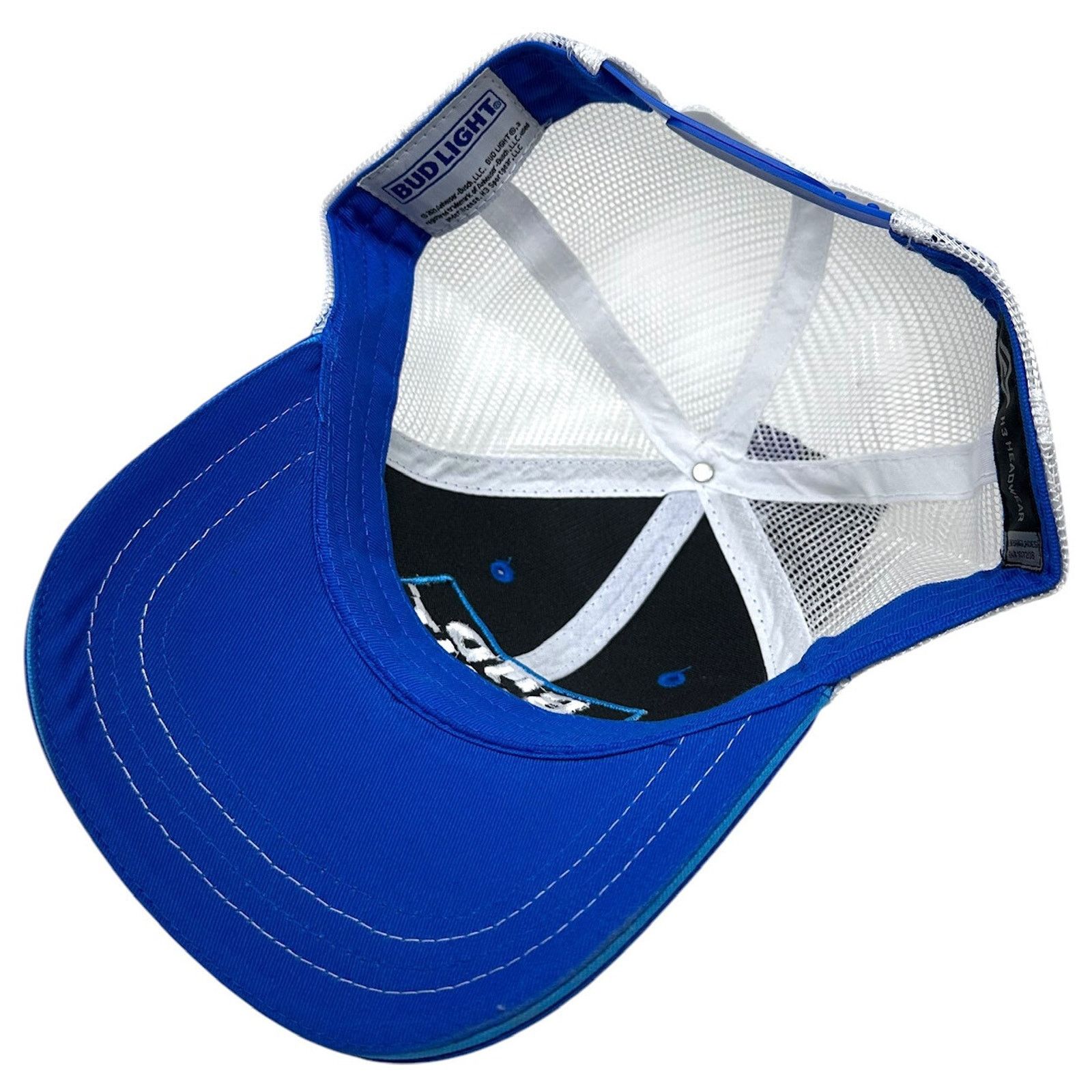 Budweiser Budweiser Bud Light Beer Trucker Hat Embroidered Snapback Size ONE SIZE - 4 Thumbnail