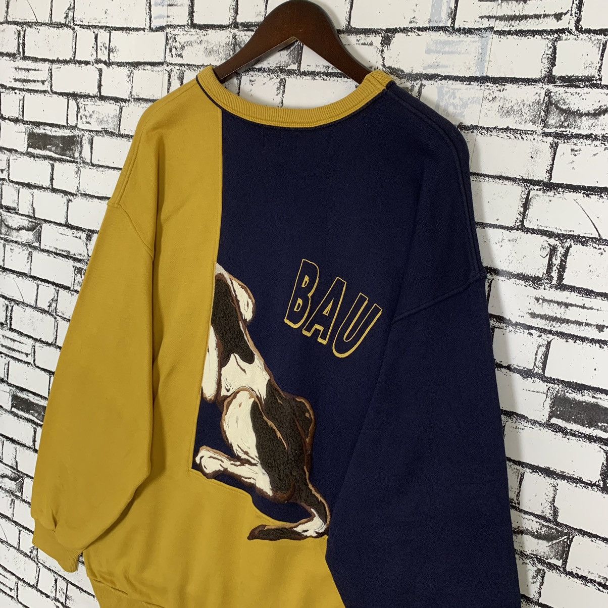 Big Dogs × Vintage Vintage Print Animal Dog Dolce Club Embroidered Sweatshirt Size XL / US 12-14 / IT 48-50 - 7 Thumbnail