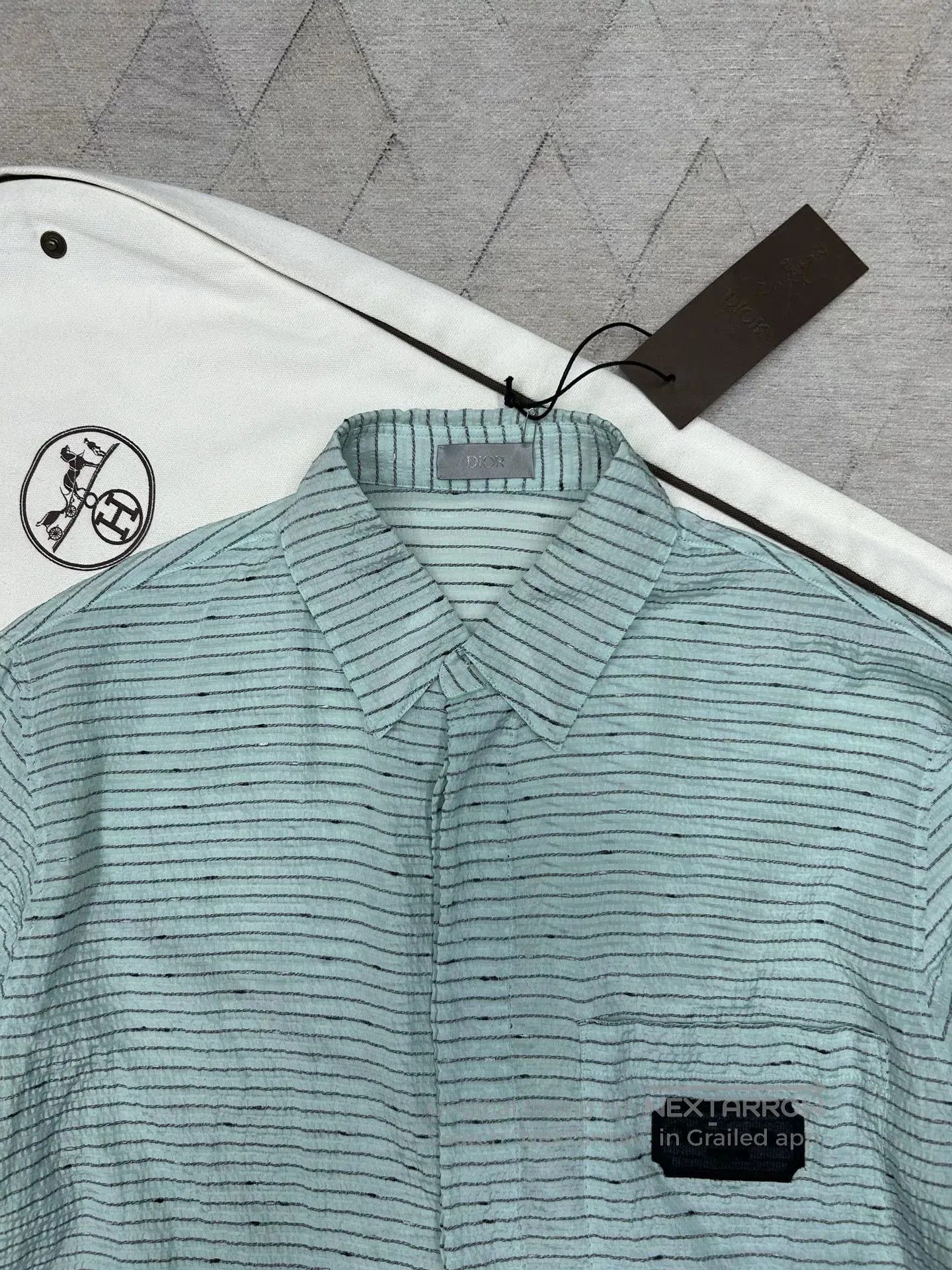 Dior Dior Man 2024 Spring Summer Silk Seersucker Shirt. Size US XXS / EU 40 - 2 Thumbnail