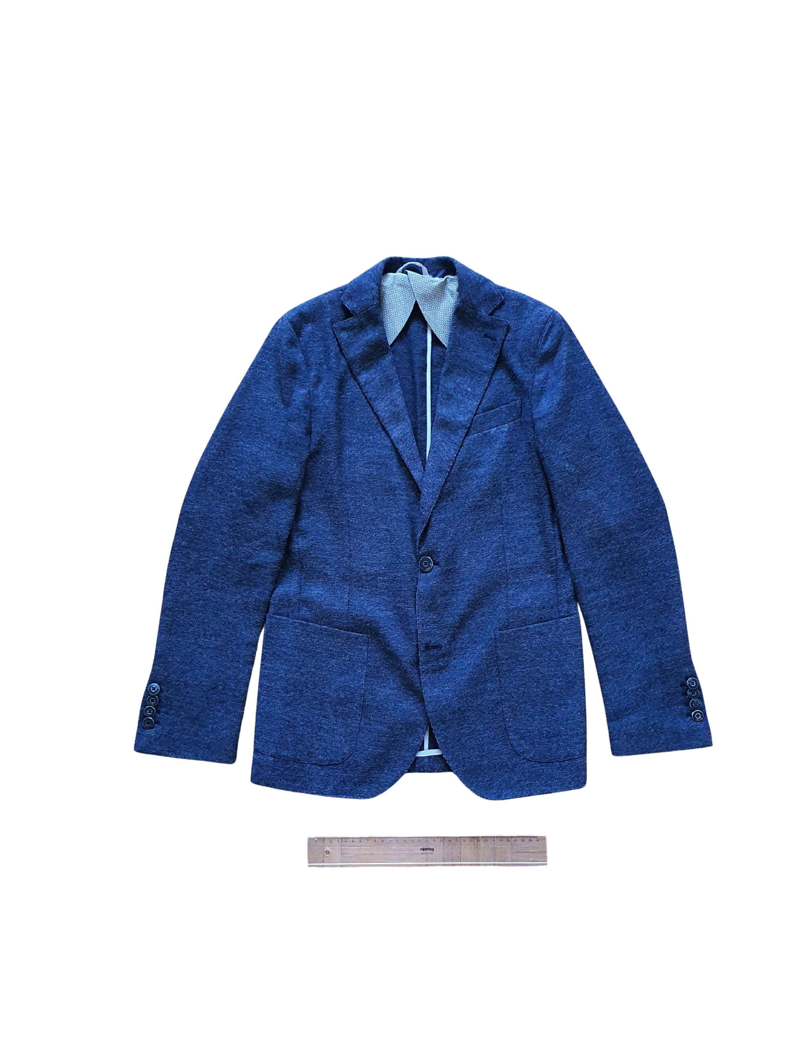 Liu Jo UOMO - Sports Coat Suit Jacket - Navy Nailhead - Sz EU 46 Size 36R - 1 Thumbnail