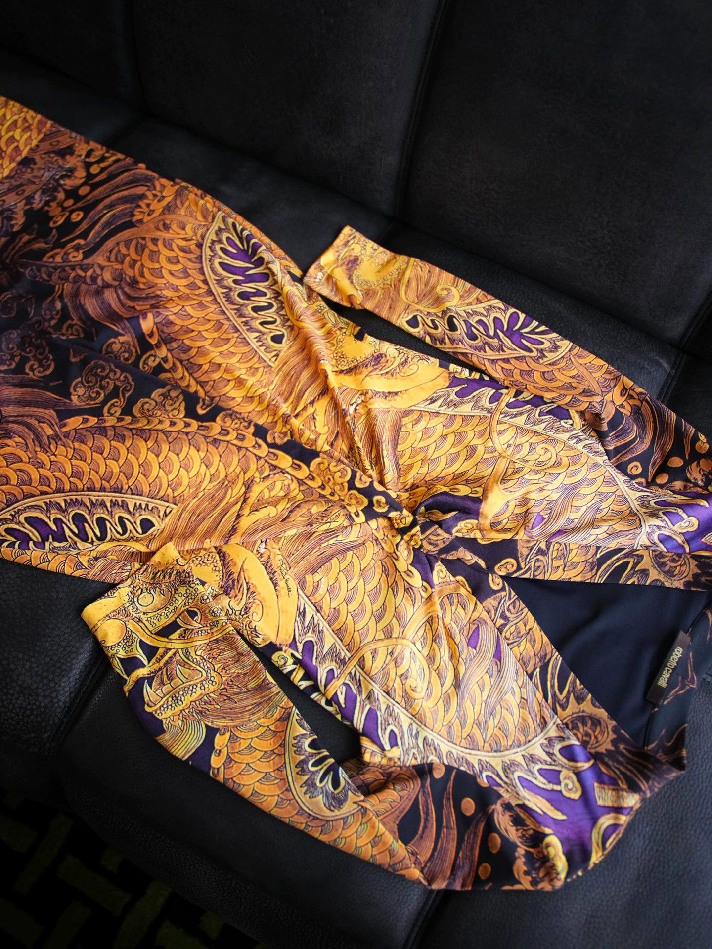 Roberto Cavalli Roberto Cavalli Vintage Dunhuang Print Slim Fit Dress Size M / US 6-8 / IT 42-44 - 7 Thumbnail