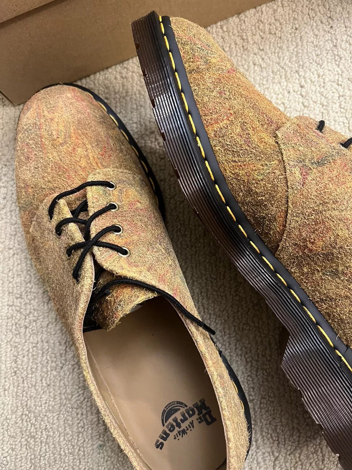 Dr. Martens DR. MARTENS THE SMITHS MARBLED SUEDE SHOES Size US 9 / EU 42 - 6 Thumbnail