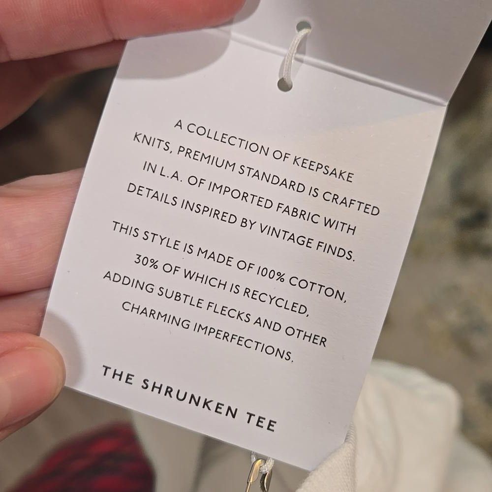 Madewell Madewell Premium Standard 01. The Shrunken Tee Size XXS / US 00 / IT 34 - 6 Thumbnail