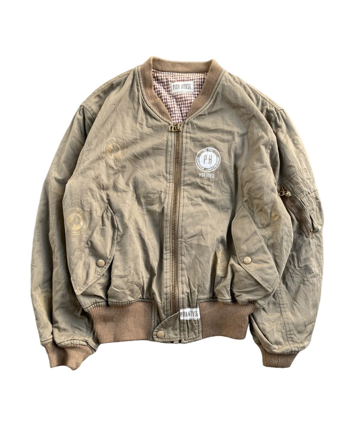 Pink House 90s Pink House Padded Ma-1 Bomber Jacket Size US M / EU 48-50 / 2 - 2 Thumbnail