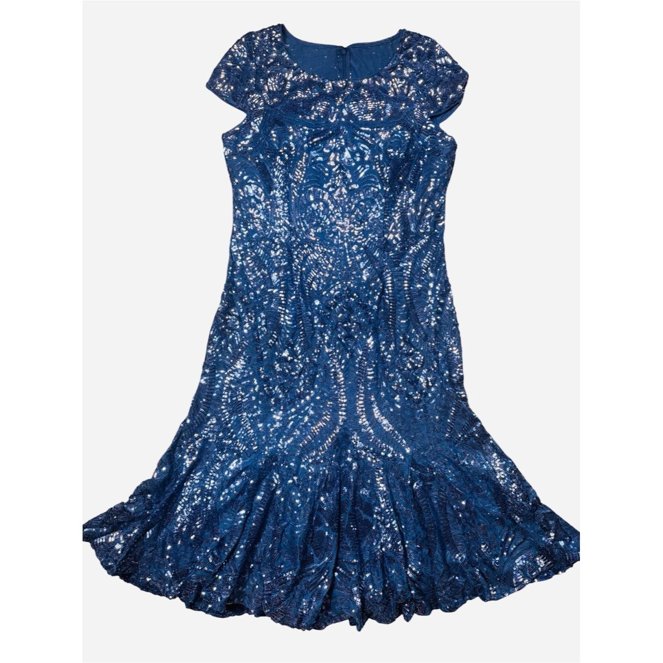 Alex Evenings NWT New $239 Alex Evenings Sequin Fit-and-Flare Midi Dress Size XL / US 12-14 / IT 48-50 - 2 Thumbnail