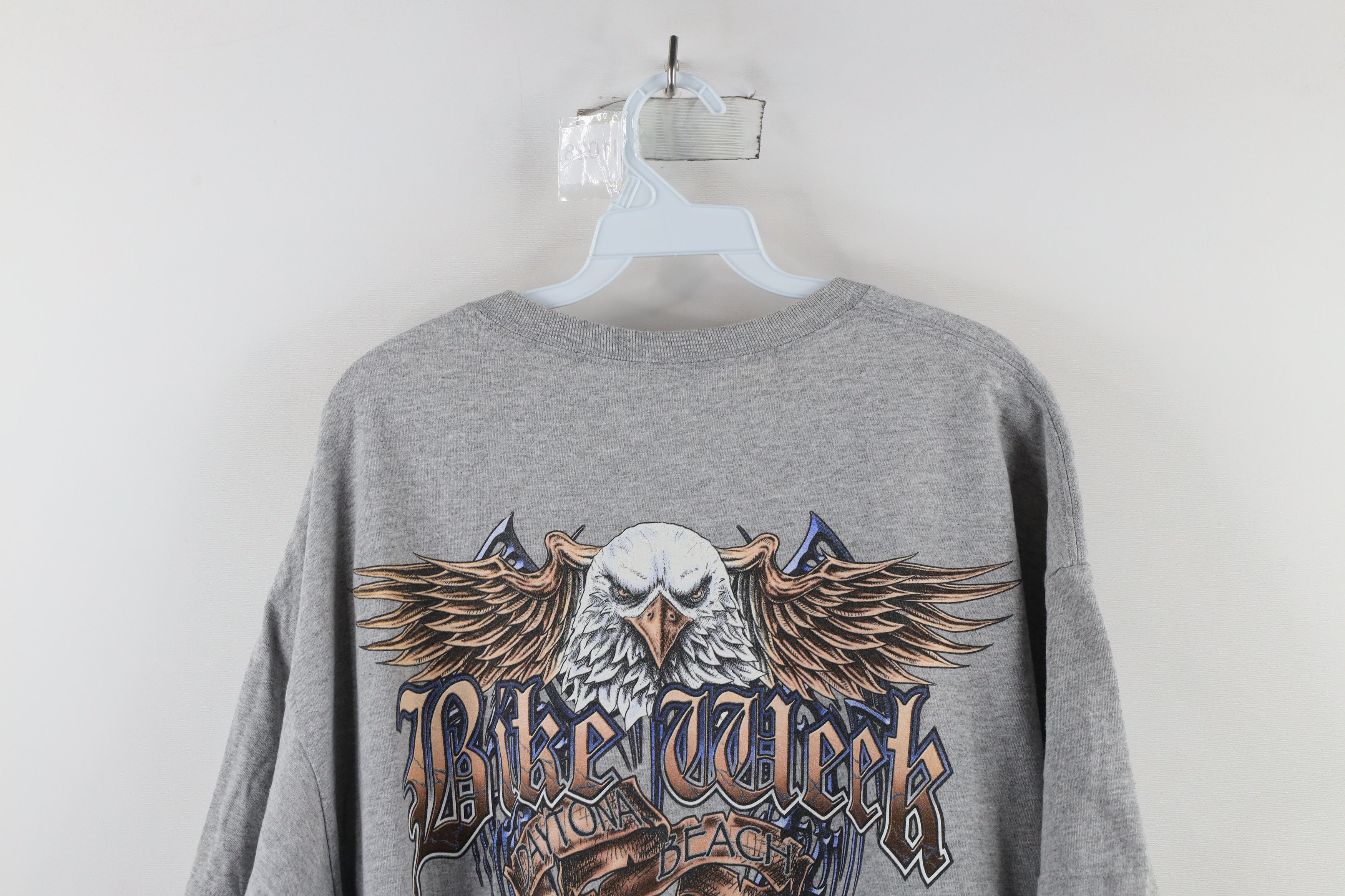 Vintage Vintage Y2K Daytona Beach Bike Week Eagle Tribal T-Shirt Size US XXL / EU 58 / 5 - 12 Thumbnail
