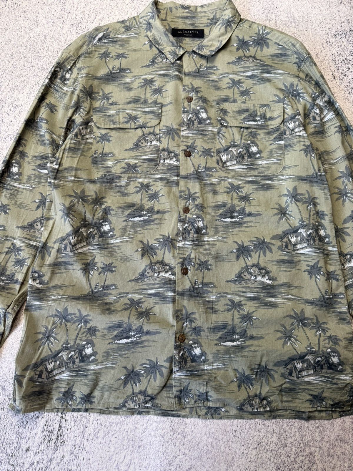 Allsaints Designer Allsaints AWA Hawaii crazy oversize shirt Size US M / EU 48-50 / 2 - 11 Thumbnail