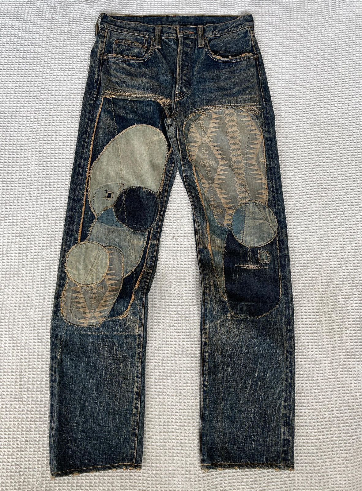 Kapital Kountry LastDrop🔥Rare🔥Kapital Kountry By Blue Handed Patchwork Jeans Size US 30 / EU 46 - 2 Thumbnail