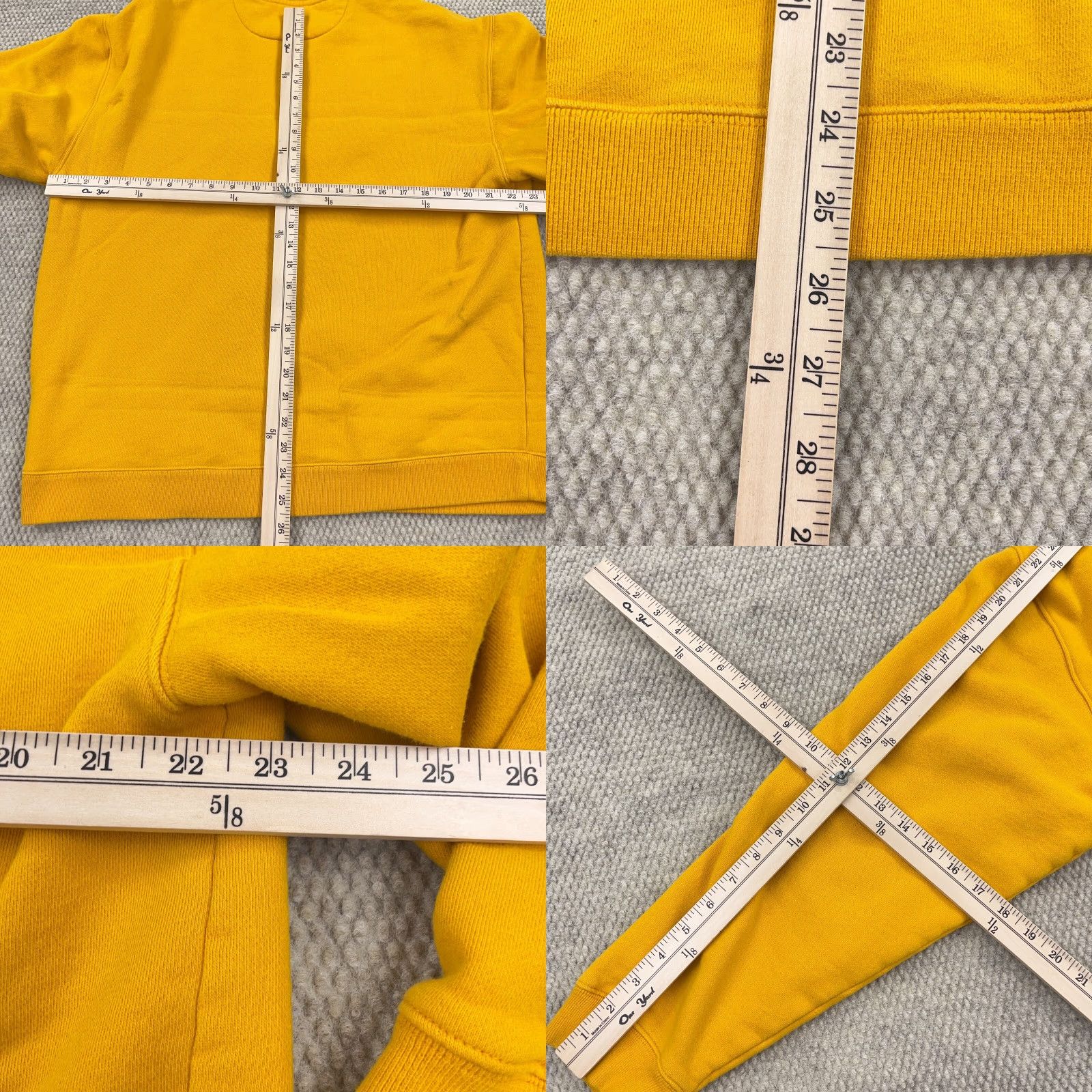 Chaps VINTAGE Chaps Ralph Lauren Sweatshirt Men XL Yellow Spell Out Y2K 2000s Heavyweight Pullover Size US XL / EU 56 / 4 - 8 Thumbnail