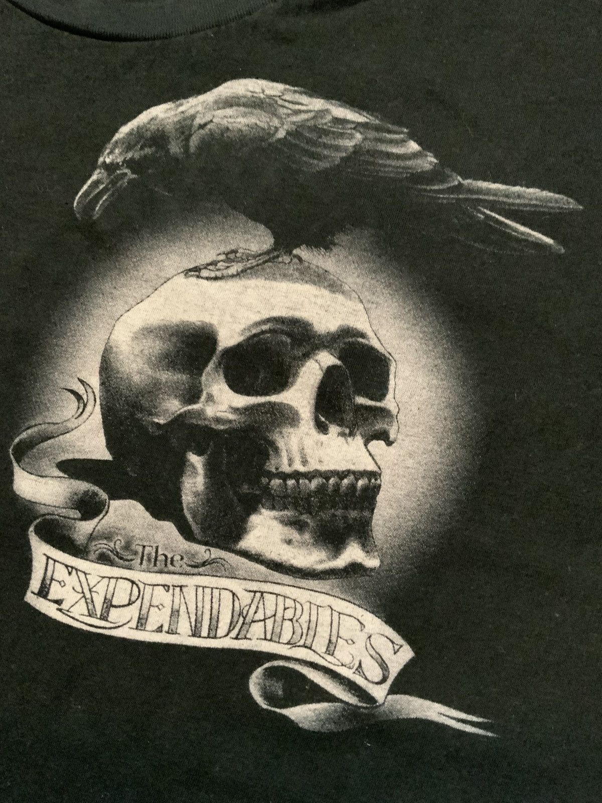 Tultex The Expendables Skull & Crow Movie Film Promo S/S T-Shirt Size US L / EU 52-54 / 3 - 5 Thumbnail
