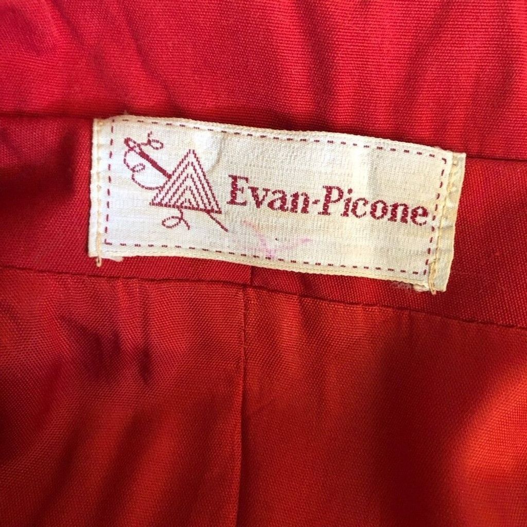 Evan Picone Evan Picone Blazer Tailored Jacket Linen Cotton Red Small Size S / US 4 / IT 40 - 12 Thumbnail