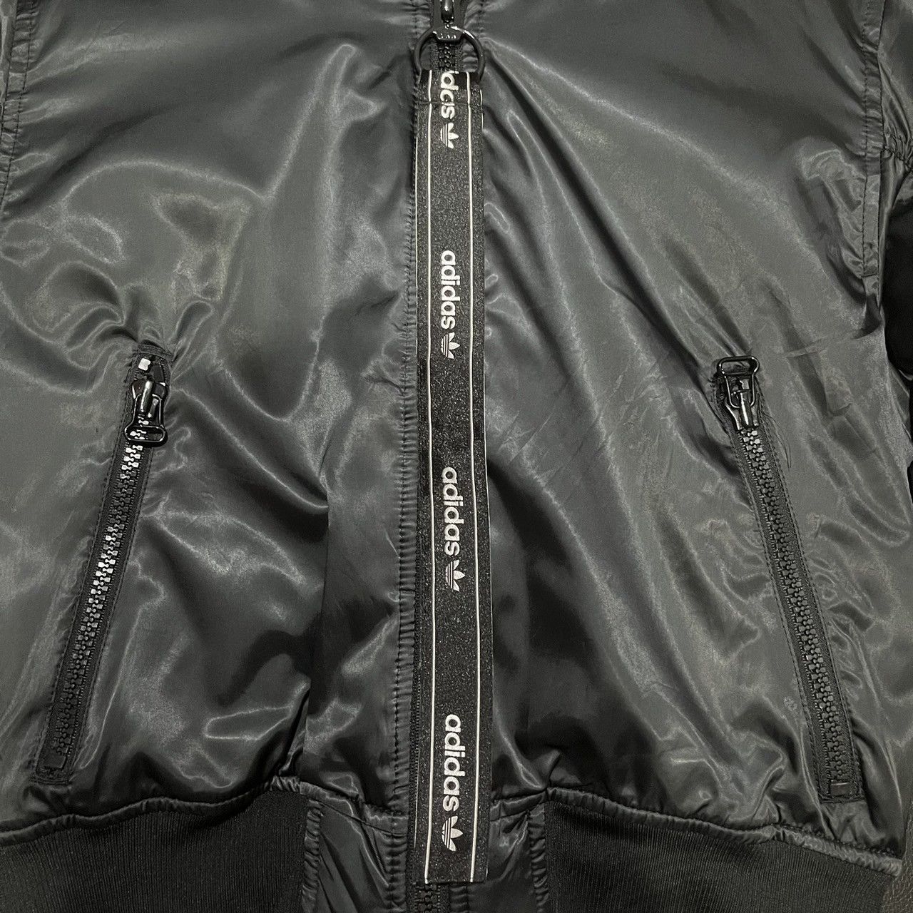 Adidas adidas women's cropped bomber jacket (free leopard tee) Size M / US 6-8 / IT 42-44 - 16 Thumbnail