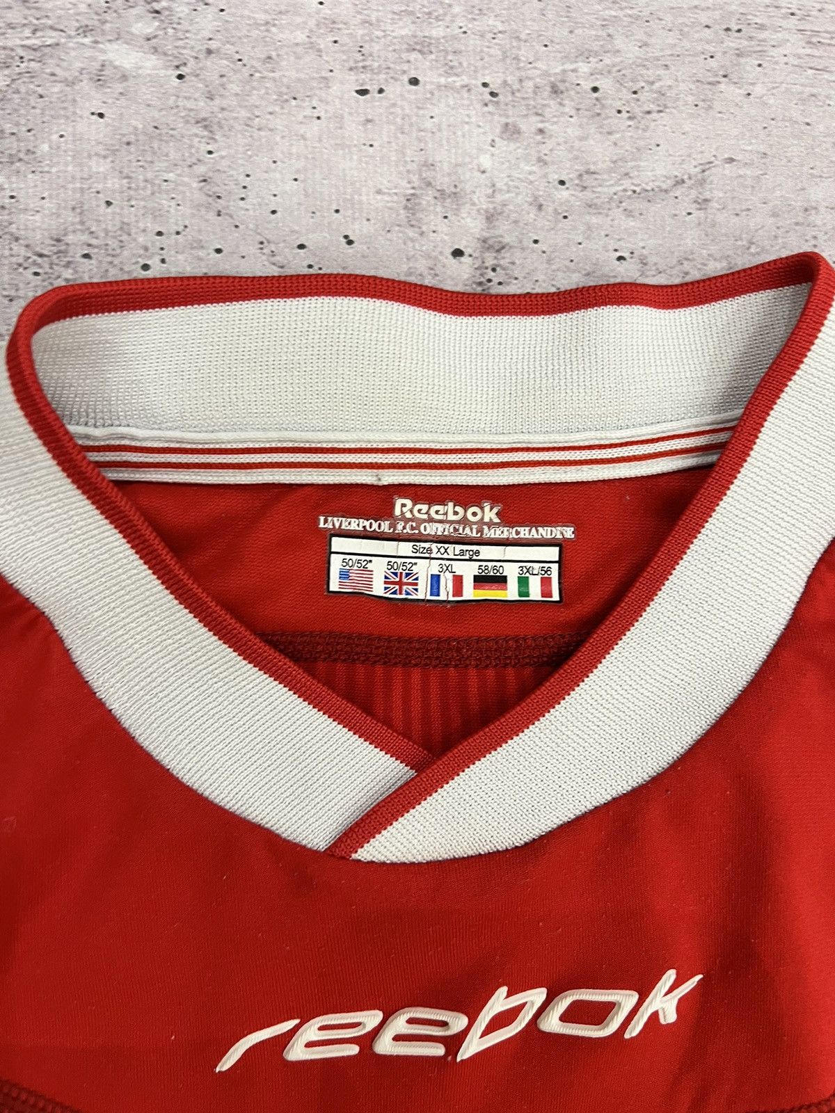 Reebok × Vintage 🩸RARE🩸Reebok Liverpool 2002/2004 Home Jersey Size US XXL / EU 58 / 5 - 7 Thumbnail