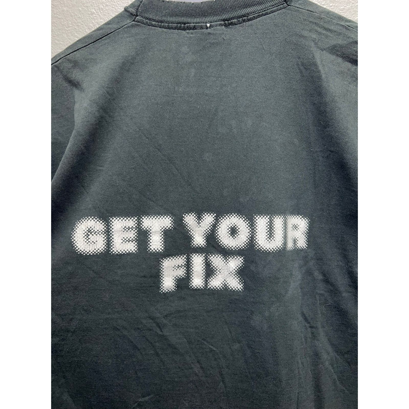 Fruit Of The Loom Vintage Get Your Fix Shirt RJ Band Concert Tour Black 90s XL Size US XL / EU 56 / 4 - 9 Thumbnail