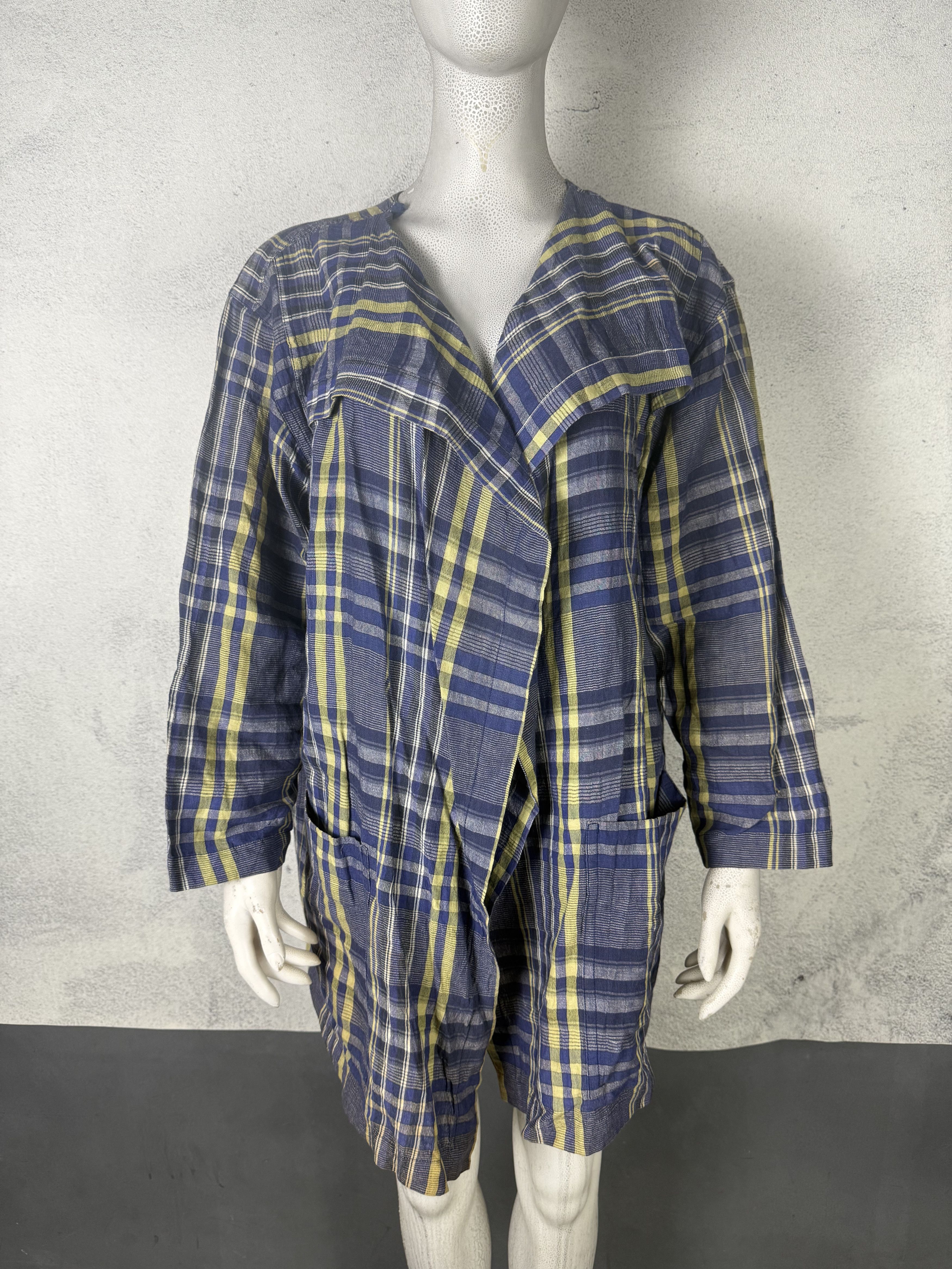 Issey Miyake Plantation Issey Miyake Plaid Outer Shirt Size M / US 6-8 / IT 42-44 - 1 Thumbnail