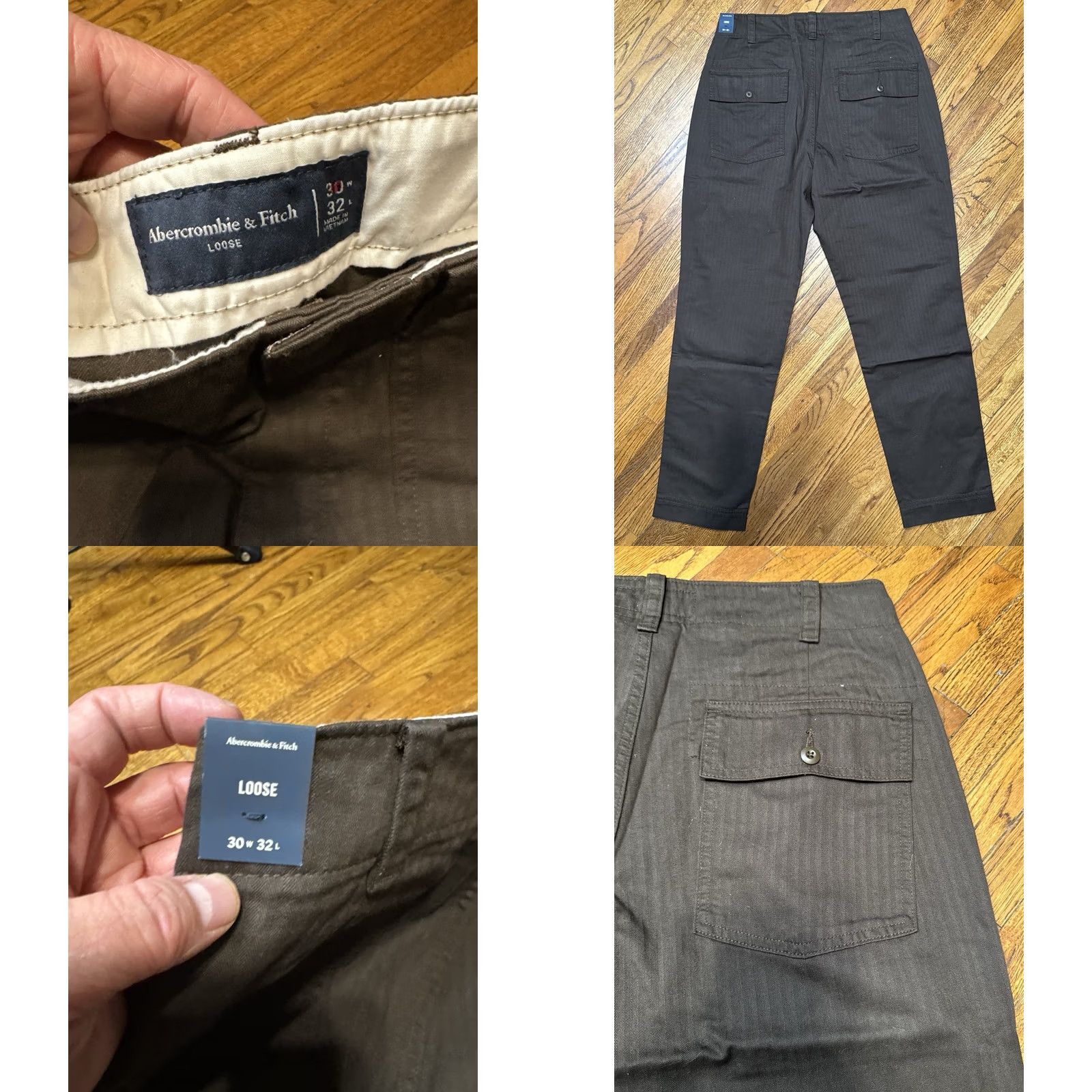 Abercrombie & Fitch Abercrombie & Fitch Loose Fit Chino Pants Brown 30x32 Mens NWT Casual Flat Front Size US 30 / EU 46 - 8 Thumbnail