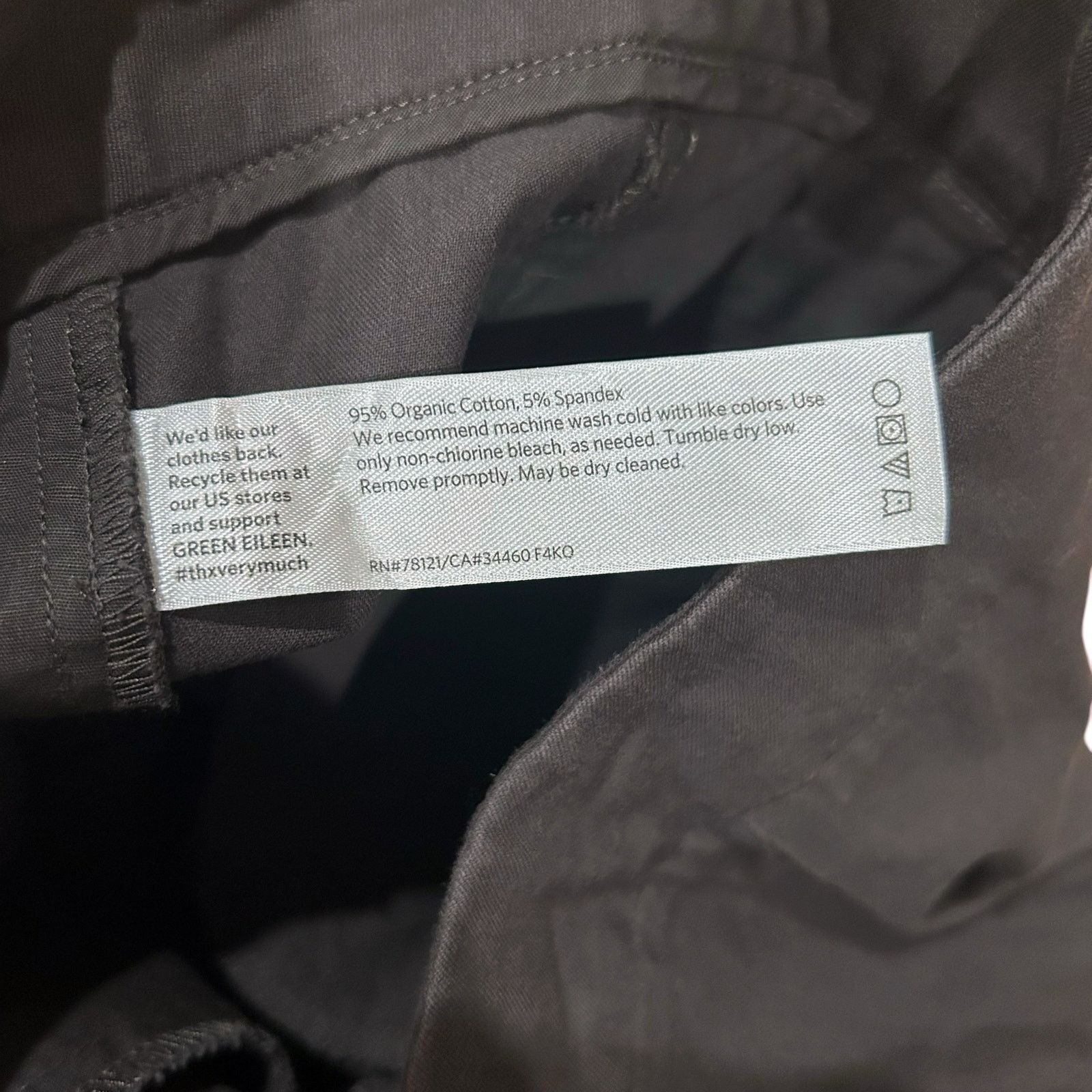 Eileen Fisher Eileen Fisher Gray Organic Cotton Pull On Pants Sz L Size 34" / US 12 / IT 48 - 3 Thumbnail