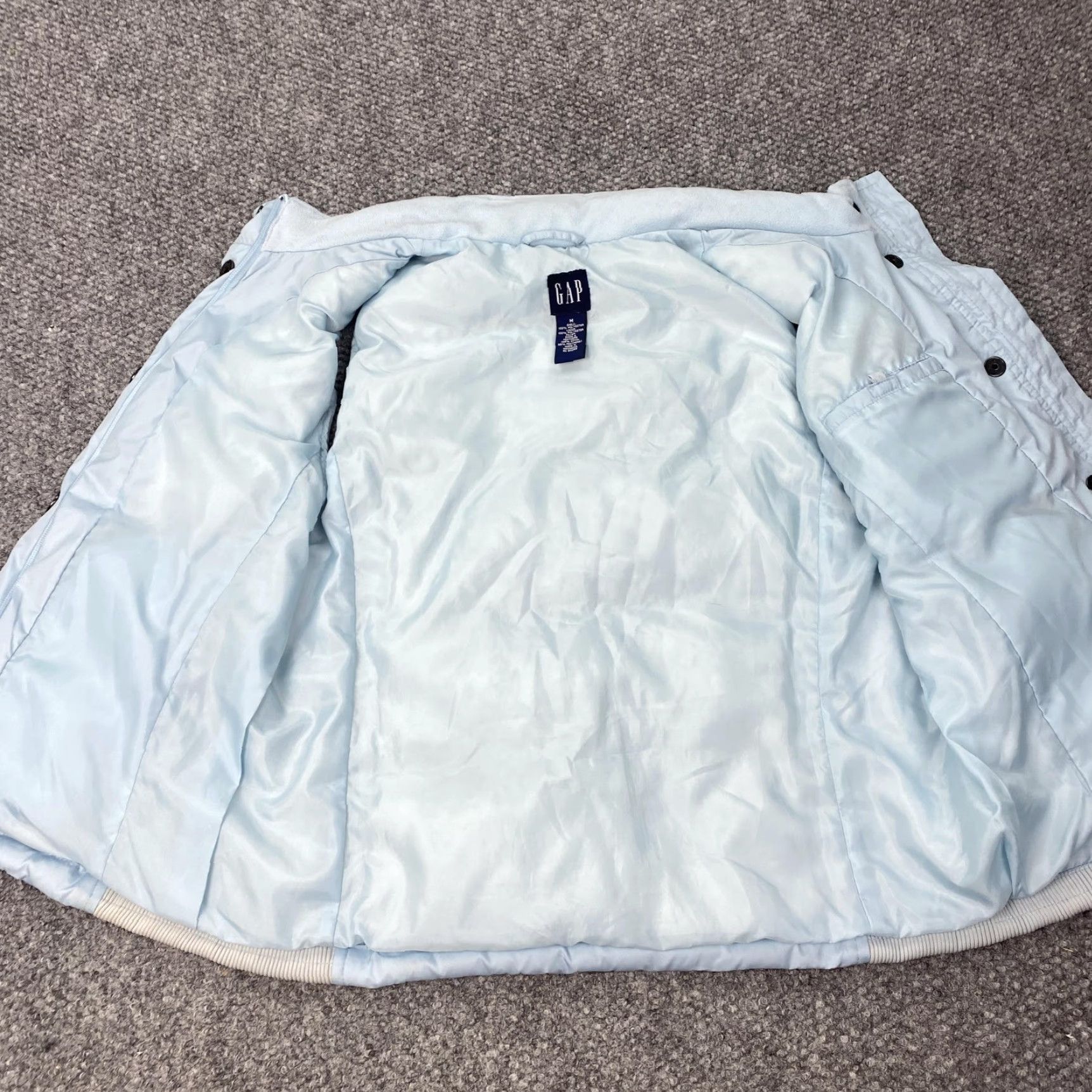 Gap GAP Vest Womens Medium Light Blue Puffer Down Quilted Sleeveless Jacket Vest Size M / US 6-8 / IT 42-44 - 4 Thumbnail
