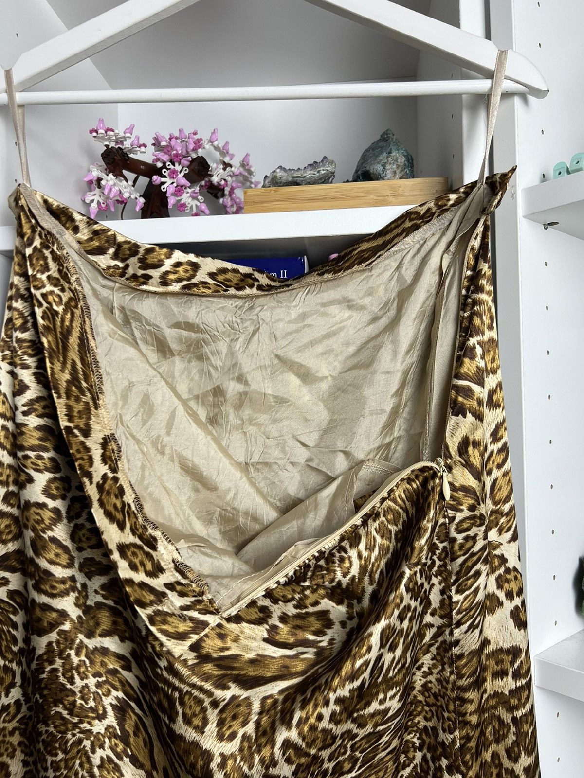 Other Vintage Y2K Leopard print maxi skirt M avantgarde Bradshaw Size 30" / US 8 / IT 44 - 4 Thumbnail