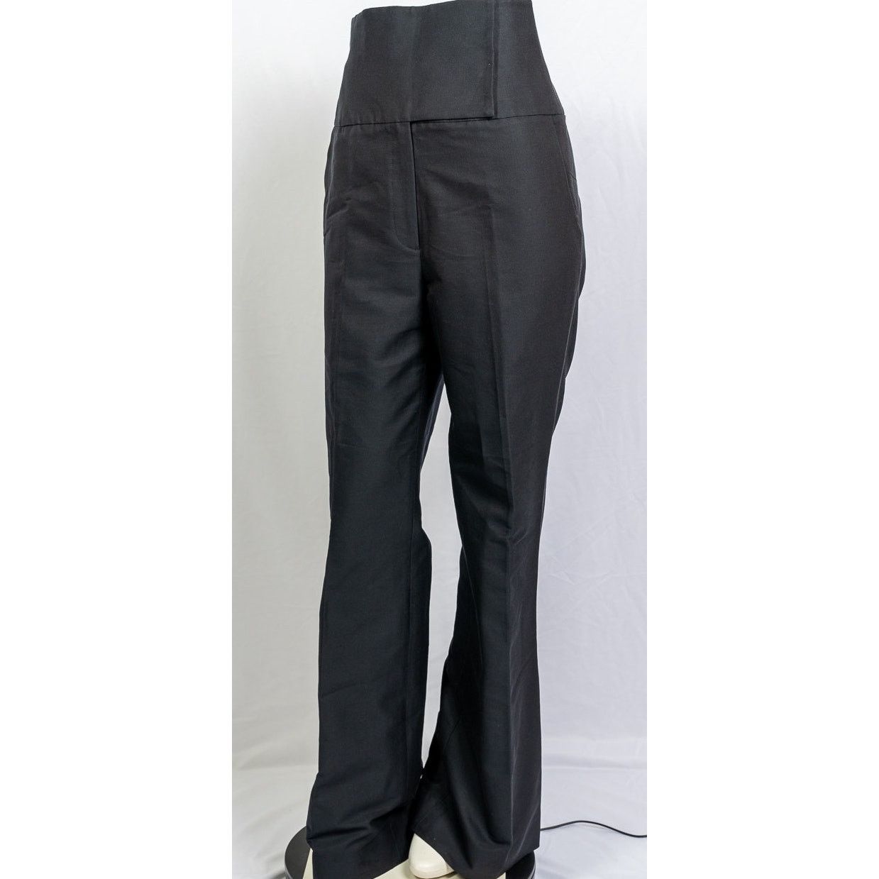 Monique Lhuillier Monique Lhuillier High Waist Wide Leg Noir slacks sz 2 NWOT Size 26" / US 2 / IT 38 - 2 Thumbnail