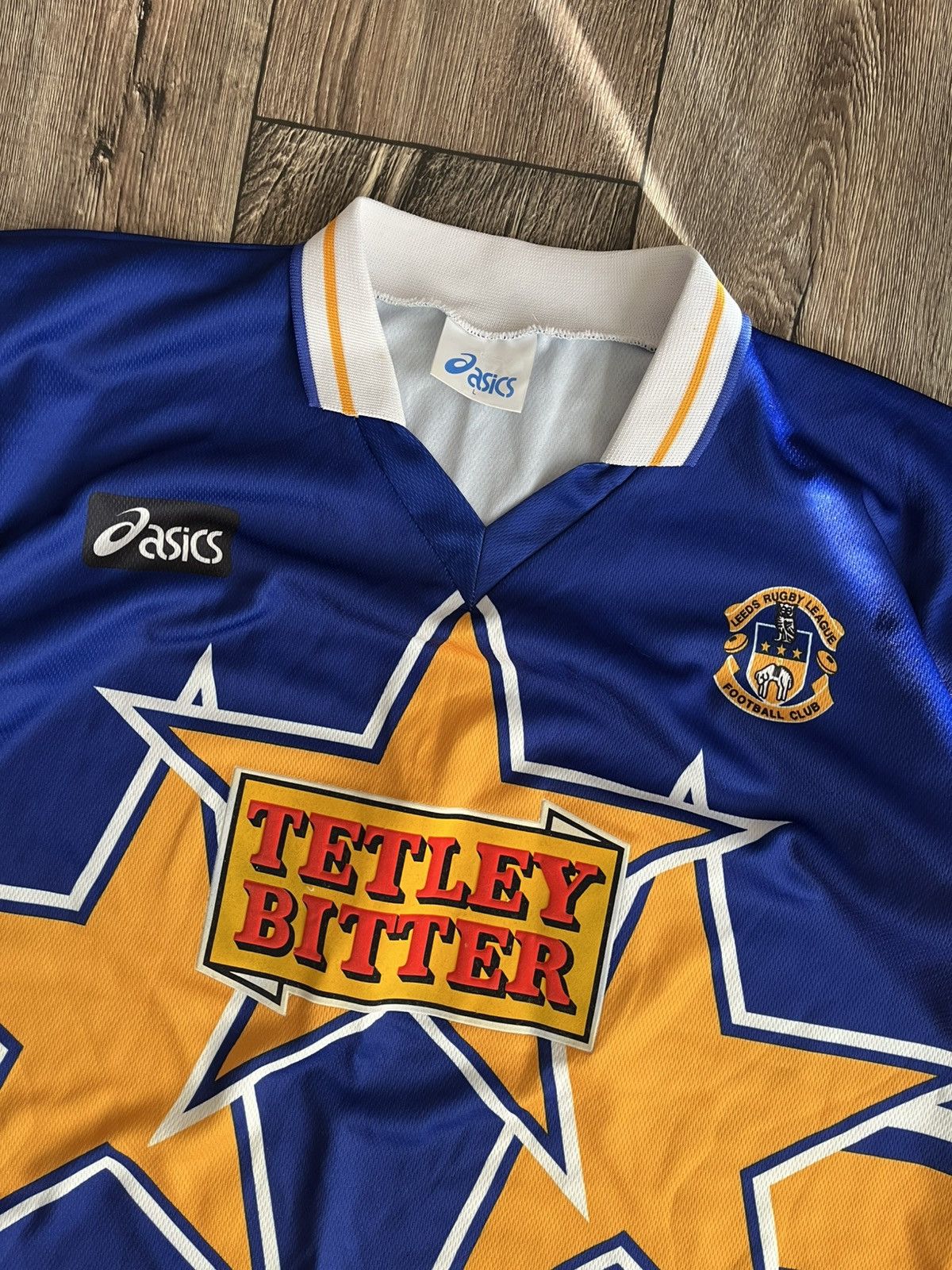 Asics Vintage Leeds Rhinos Asics 1996 Rugby League Jersey Size US L / EU 52-54 / 3 - 2 Thumbnail