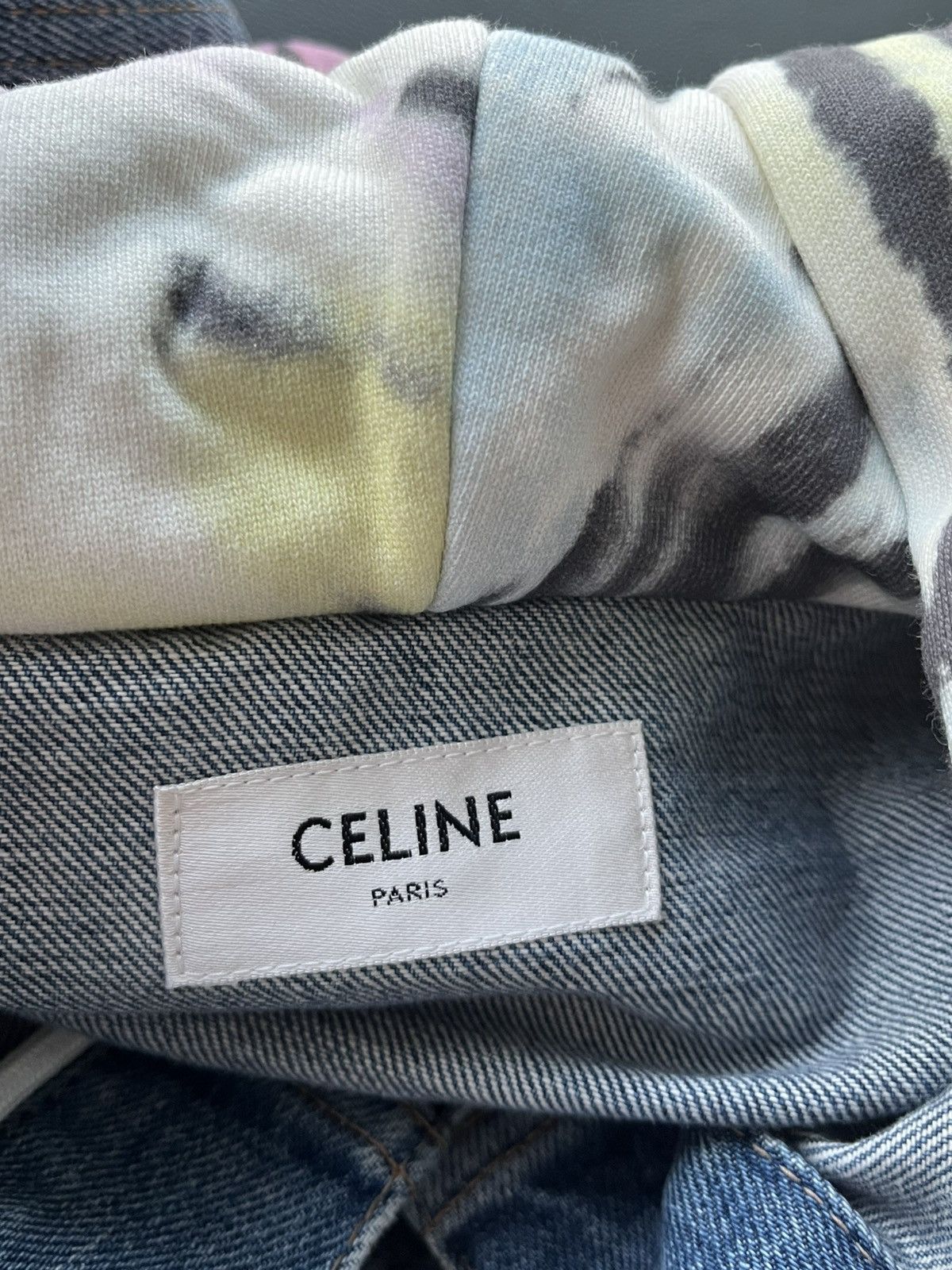 Celine × Hedi Slimane Super Runway Brand New Celine Hedi Slimane Denim Logo Jacket Size US L / EU 52-54 / 3 - 11 Thumbnail