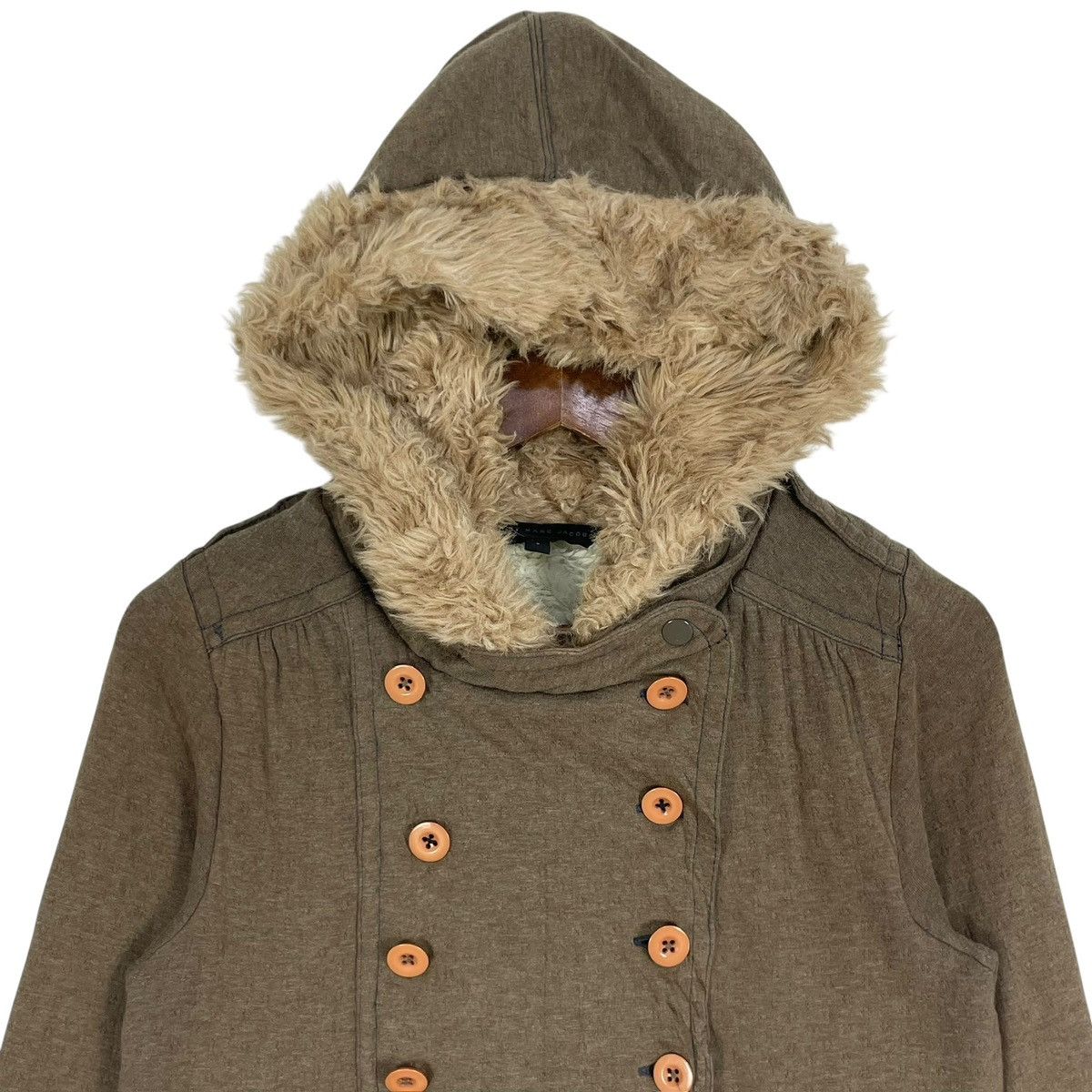 Marc Jacobs Vintage Marc Jacobs Faux Fur Hooded Jacket - Women's Size S Size S / US 4 / IT 40 - 7 Thumbnail