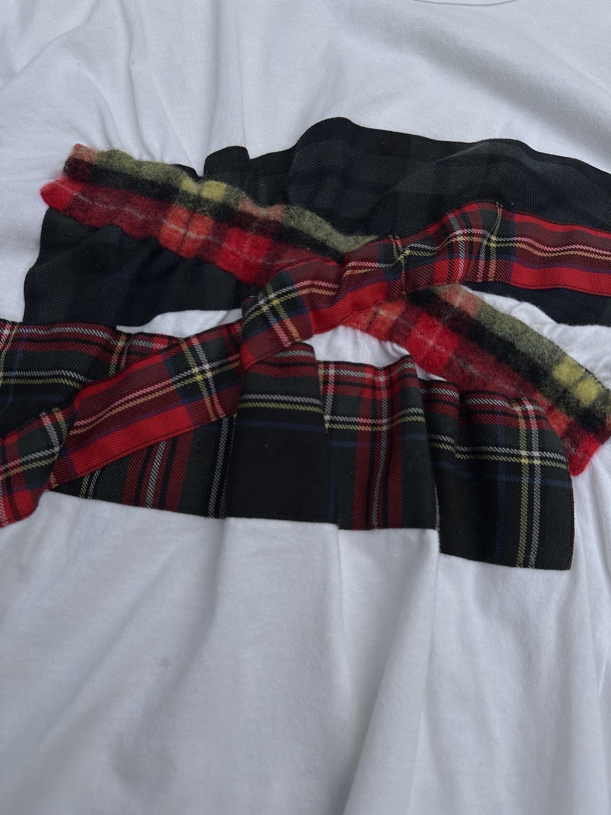Comme des Garcons Comme des Garcons Plaid Patchwork Reconstructed Tee Size US L / EU 52-54 / 3 - 5 Thumbnail