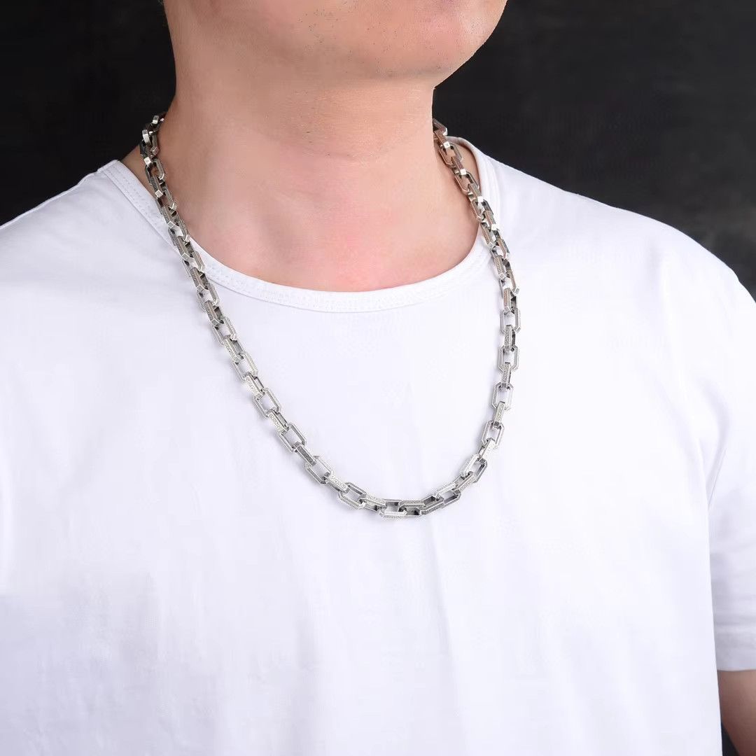 Jewelry Vine Grass Pattern Heavy Necklace Size ONE SIZE - 2 Thumbnail