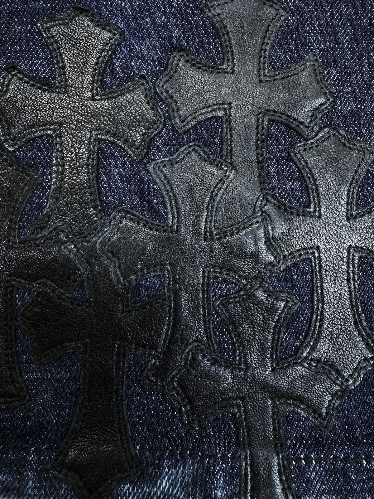 Chrome Hearts Chrome Hearts RICHARD STARK PERSONAL Flared 19 Cross Patch Dark Blue Jeans Size US 31 - 3 Thumbnail