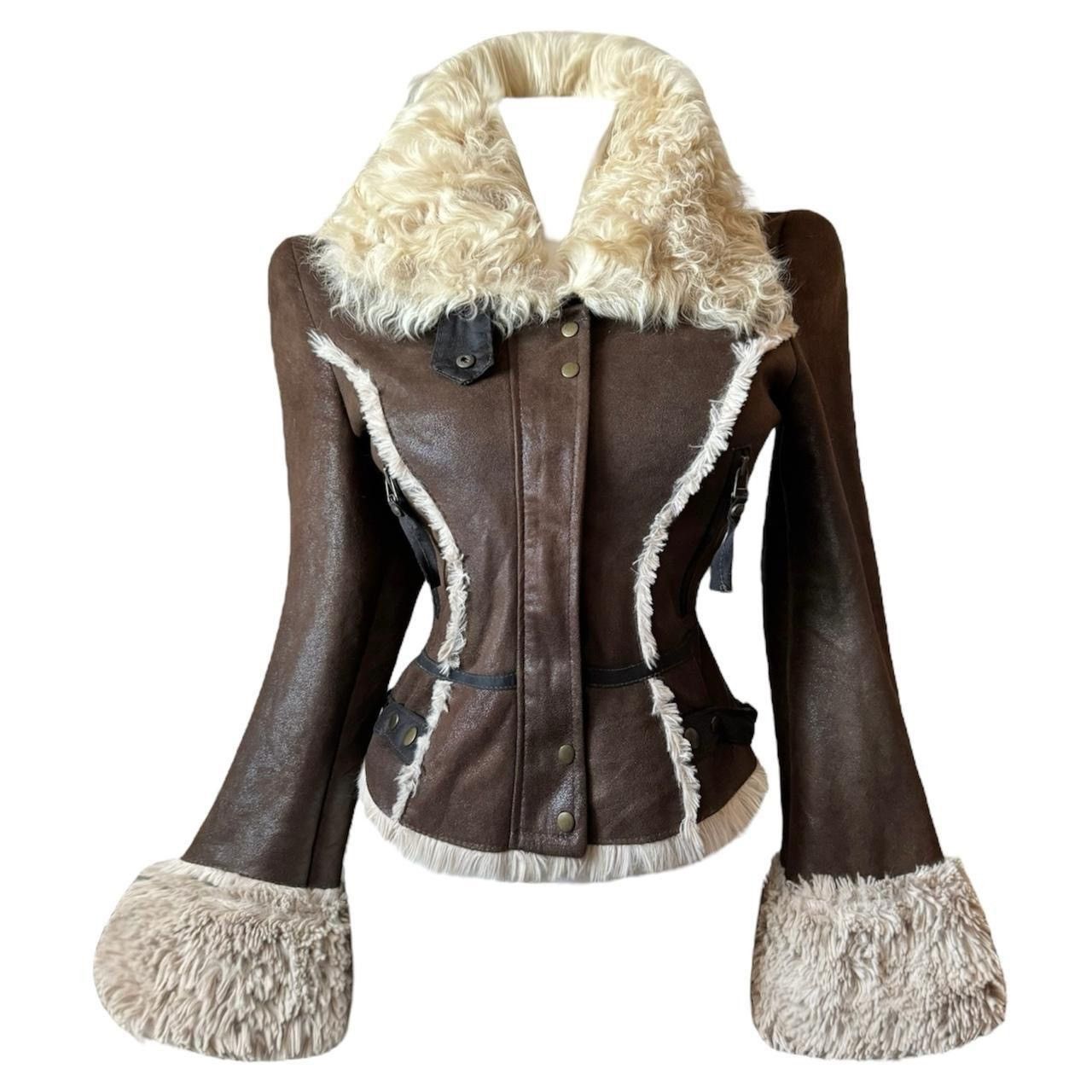 Vintage Insane penny lane fur leather jacket Size S / US 4 / IT 40 - 1 Thumbnail
