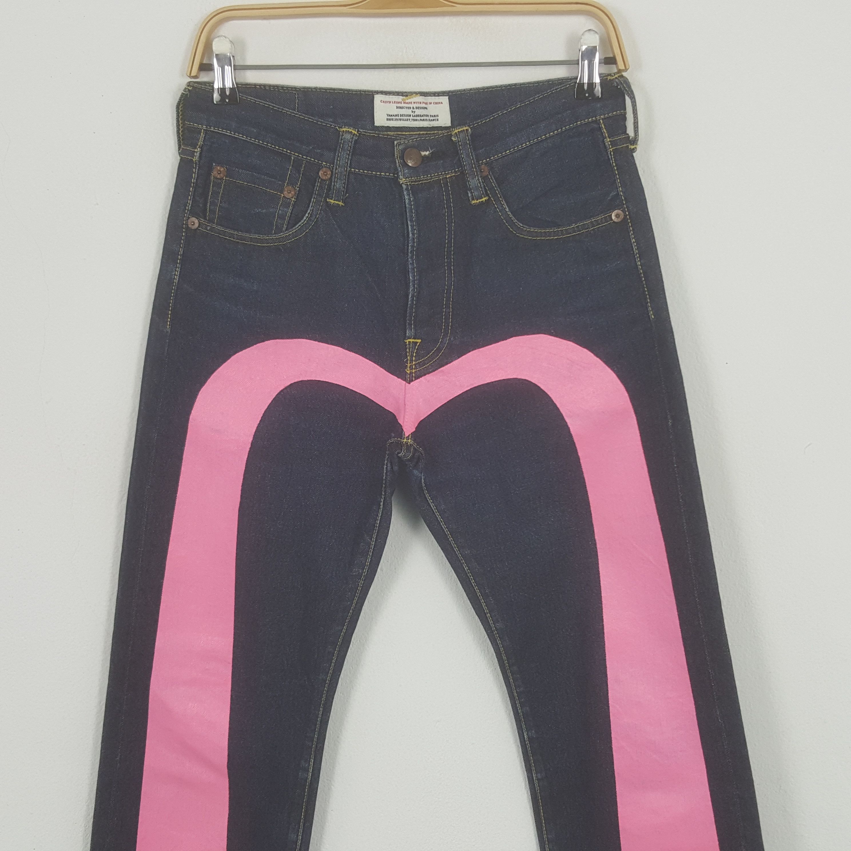 Japanese Brand × Vintage Vintage Evisu Donna Osaka Custom Daicock Jeans Size US 29 - 2 Thumbnail