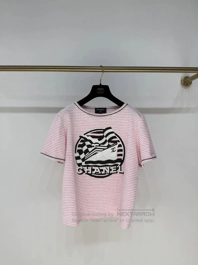 Chanel Chanel Cruise Striped Short Sleeve T-shirt. Size US S / EU 44-46 / 1 - 1 Thumbnail