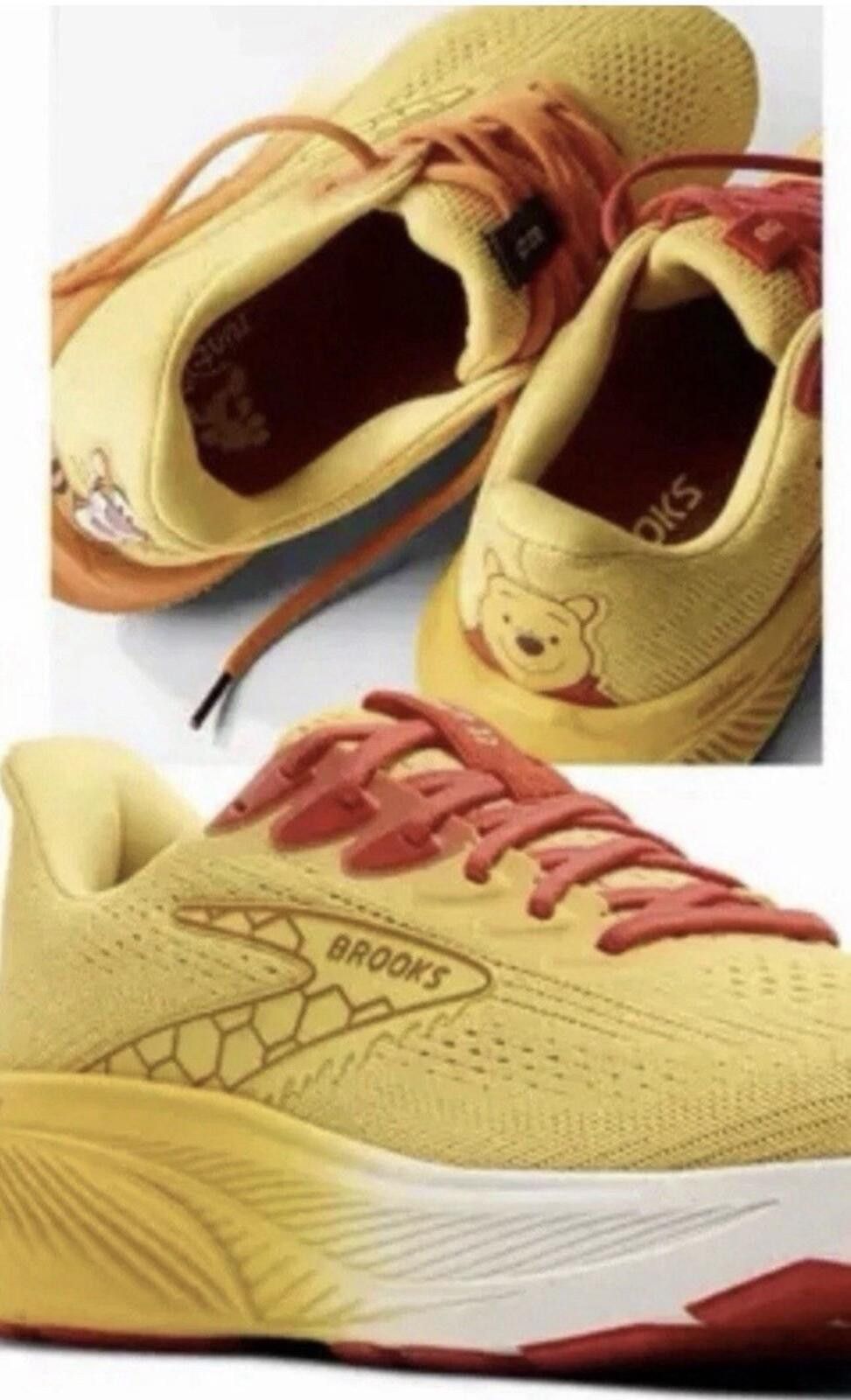 Brooks runDisney Brooks Ghost 17 WTP Pooh & Tigger Shoes W13 M11.5 Size US 12 / IT 42 - 5 Thumbnail