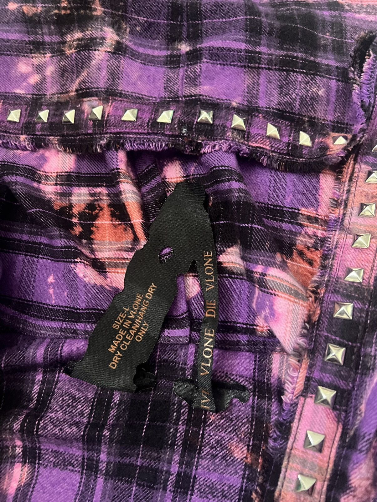 Vlone Vlone Bleached Runway Flannel Size US L / EU 52-54 / 3 - 4 Thumbnail