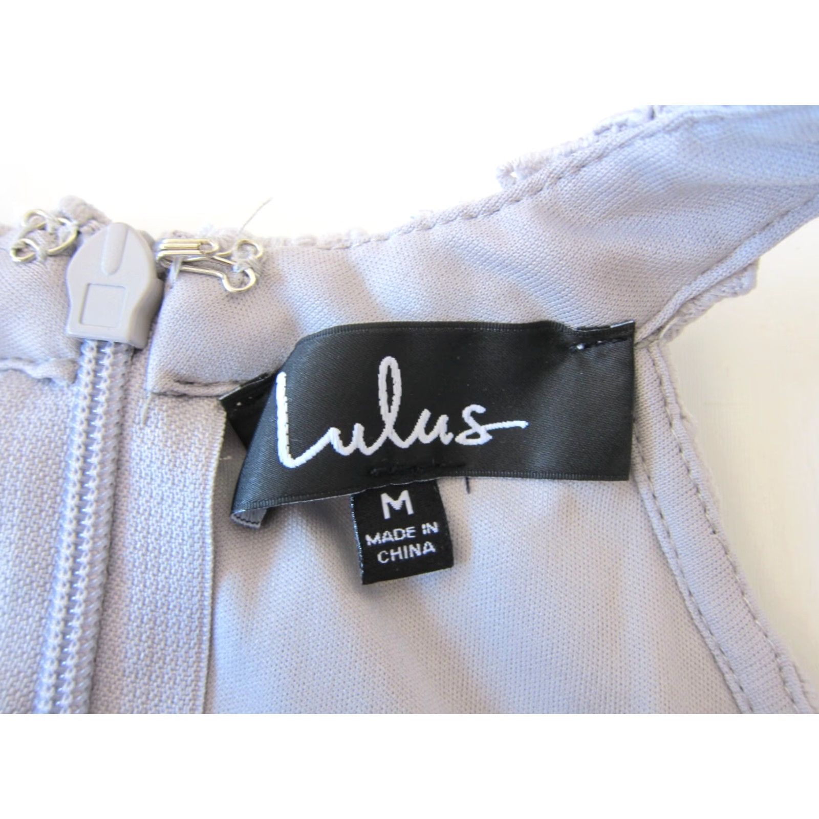 Lulus Lulus Grey Crochet Knit High Neck Sleeveless Bodycon A-Line Halter Dress Medium Size M / US 6-8 / IT 42-44 - 3 Thumbnail