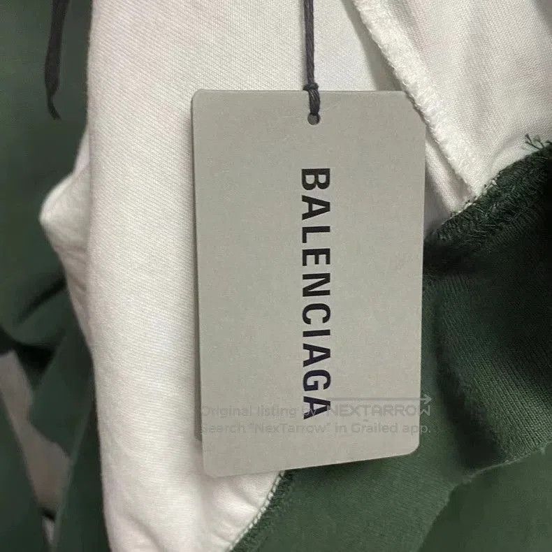 Balenciaga balenciaga's new green ripped print logo hoodie. Size US S / EU 44-46 / 1 - 4 Thumbnail