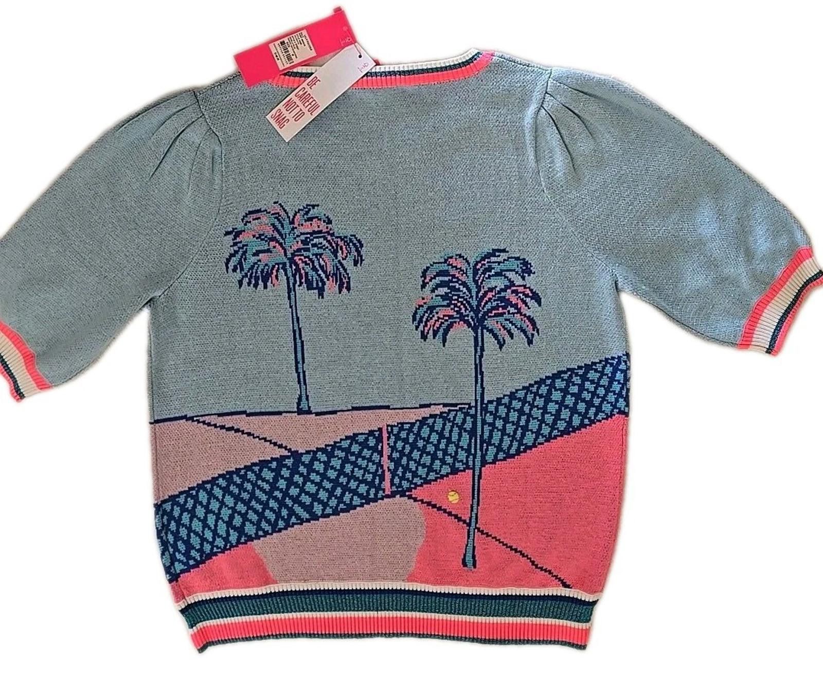 Lilly Pulitzer LILLY PULITZER Sweater Womens M Short Sleeve Tennis Top $148 Size M / US 6-8 / IT 42-44 - 1 Thumbnail