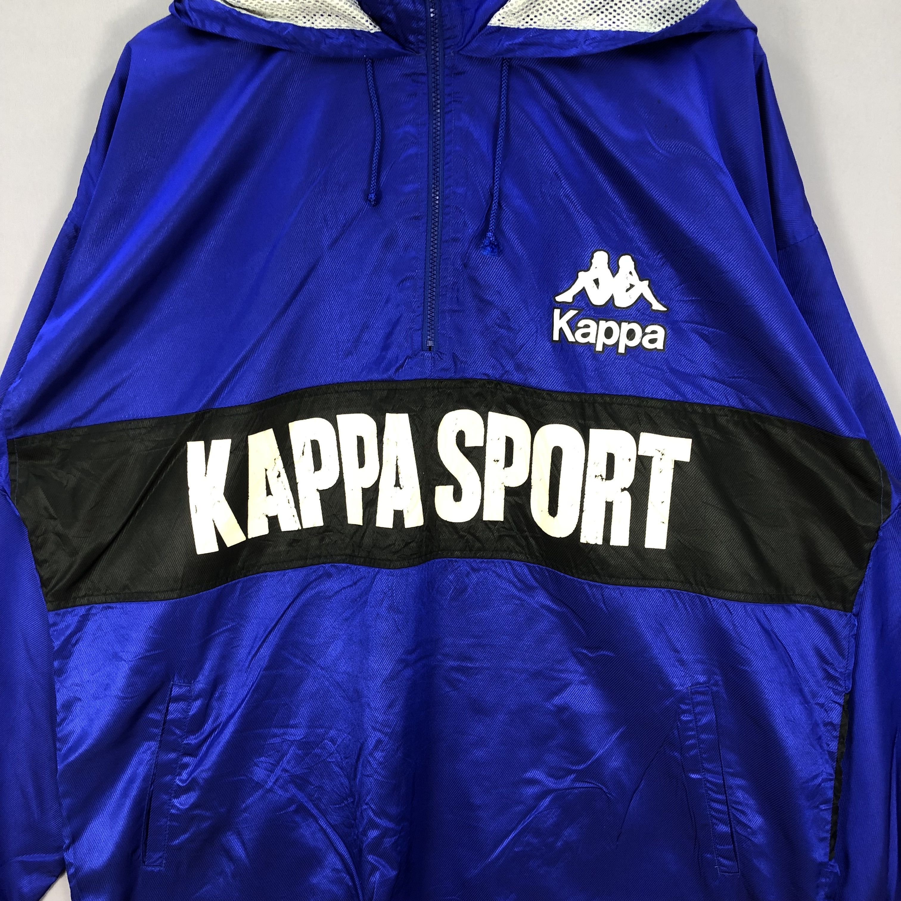 Kappa × Vintage Vintage Kappa Pullover Windbreaker Hooded Jacket Size US L / EU 52-54 / 3 - 3 Thumbnail