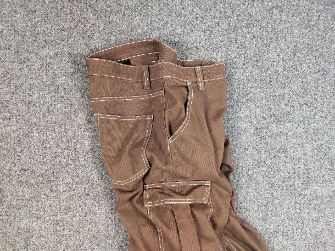 Japanese Brand Vintage 90's Japanese Beggy Beige Cargo Pants Y2K Hype Style Size US 32 / EU 48 - 12 Thumbnail