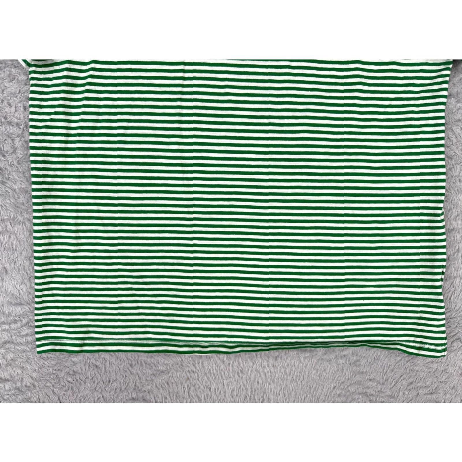 Polo Ralph Lauren Lauren Ralph Lauren Shirt Green Stripe Juniors Extra Large 100% Cotton Crew Neck Size XL / US 12-14 / IT 48-50 - 5 Thumbnail