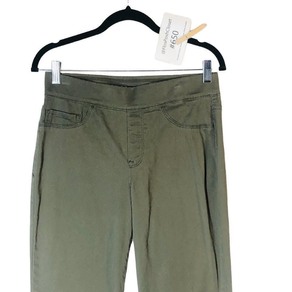 Nine West Nine West Pull On Skinny Ankle Pants Size 6 Army Green Elast Size 28" / US 6 / IT 42 - 3 Thumbnail