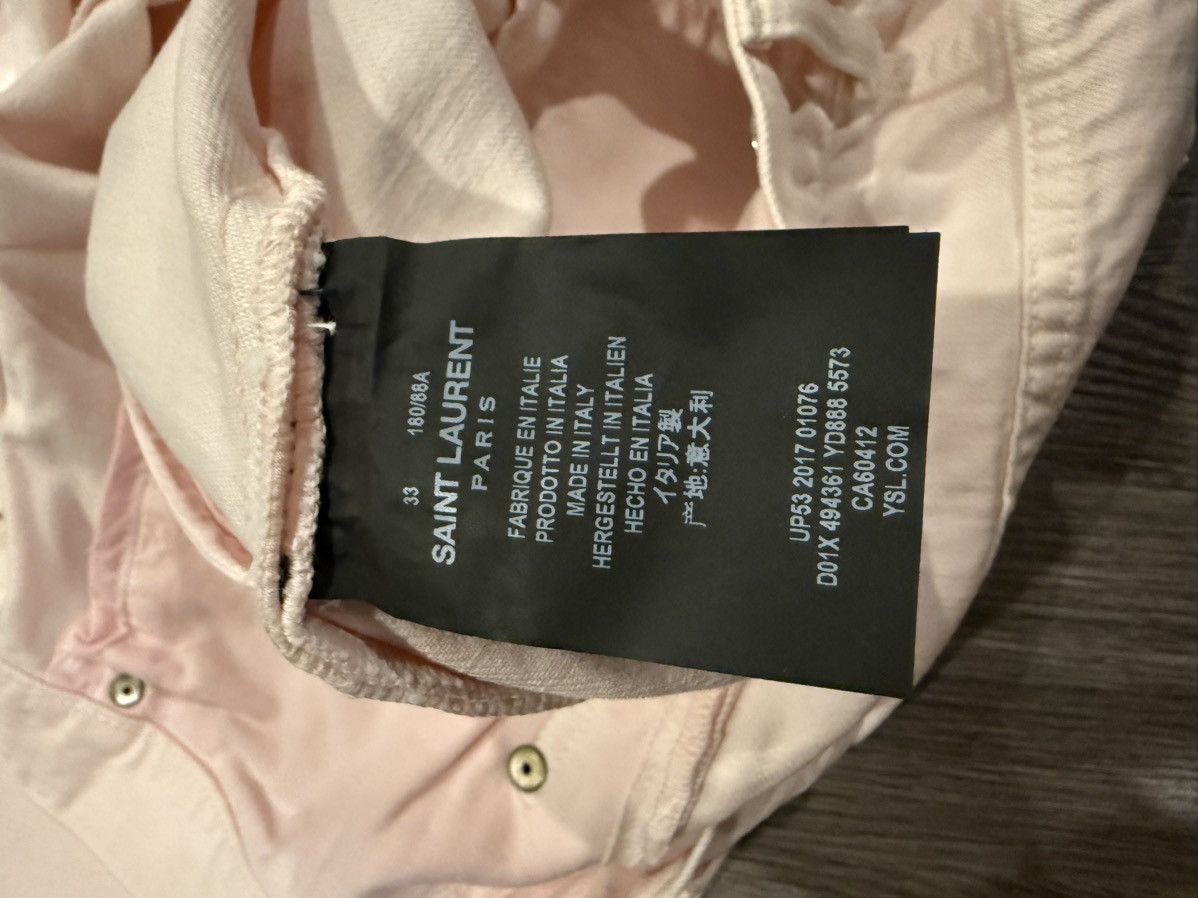 Saint Laurent Paris Light Pink SLP Jeans Size US 33 - 5 Thumbnail