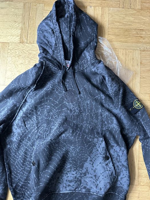 Supreme Stone Island Hooded Sweatshirt (FW23) Black