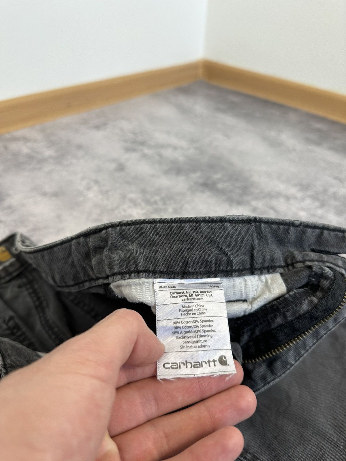 Carhartt Vintage Carhartt Double Knee USA Faded Black Carpenter Pants Size US 30 / EU 46 - 17 Thumbnail