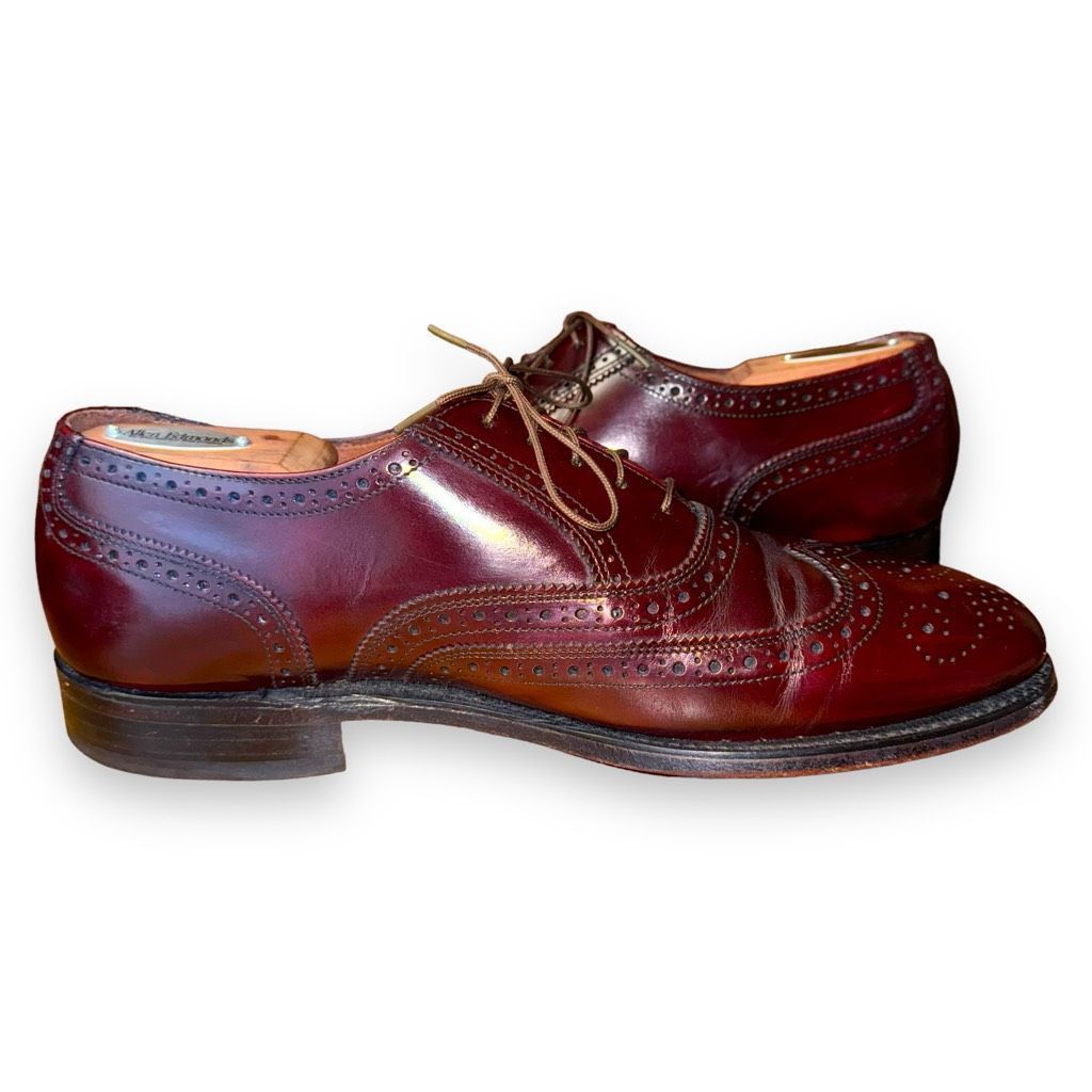 Hanover Hanover Handmade in USA Wingtip Oxford Dress Shoes 9.5 Size US 9.5 / EU 42-43 - 5 Thumbnail