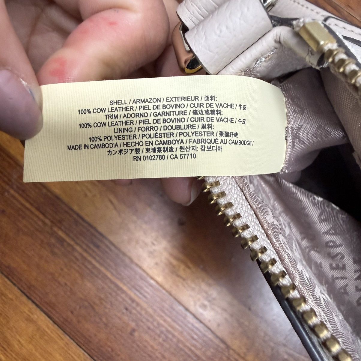 Kate Spade kate spade Cream and Light Beige Two-Tone Crossbody Bag Size ONE SIZE - 9 Thumbnail