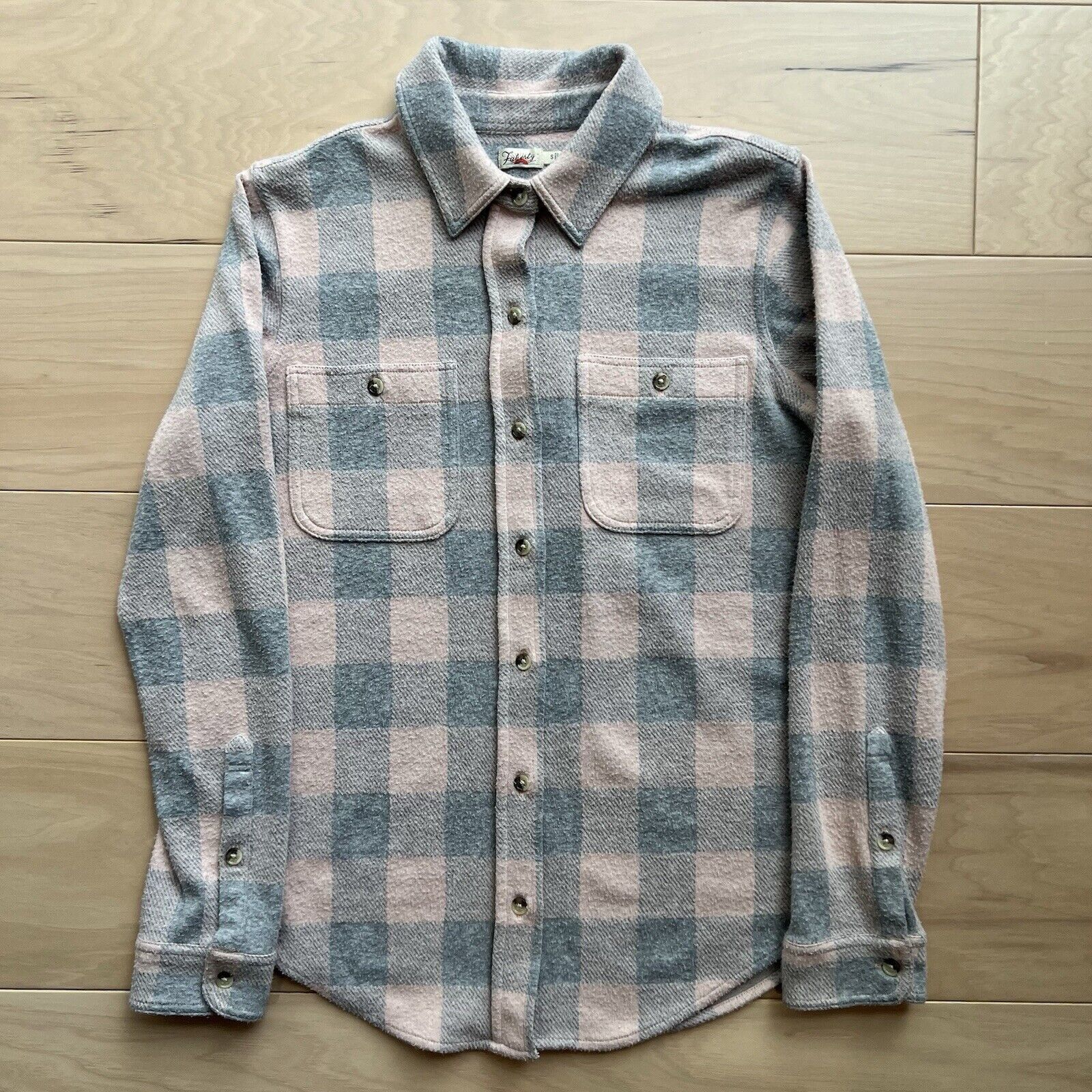 Faherty Faherty Legend Sweater Shirt Women's S Pink Gray Button Up Size S / US 4 / IT 40 - 2 Thumbnail