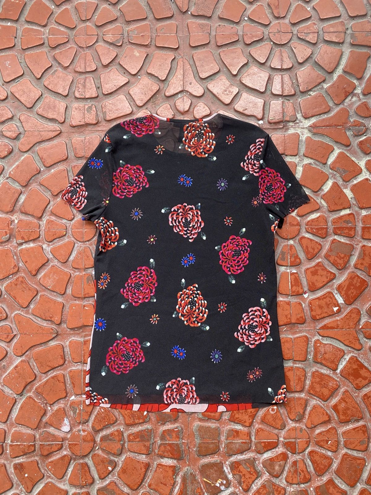 Vivienne Tam VIVIENNE TAM 90s - FLOWER PRINT MESH SHORT SLEEVES SHIRT Size M / US 6-8 / IT 42-44 - 7 Thumbnail