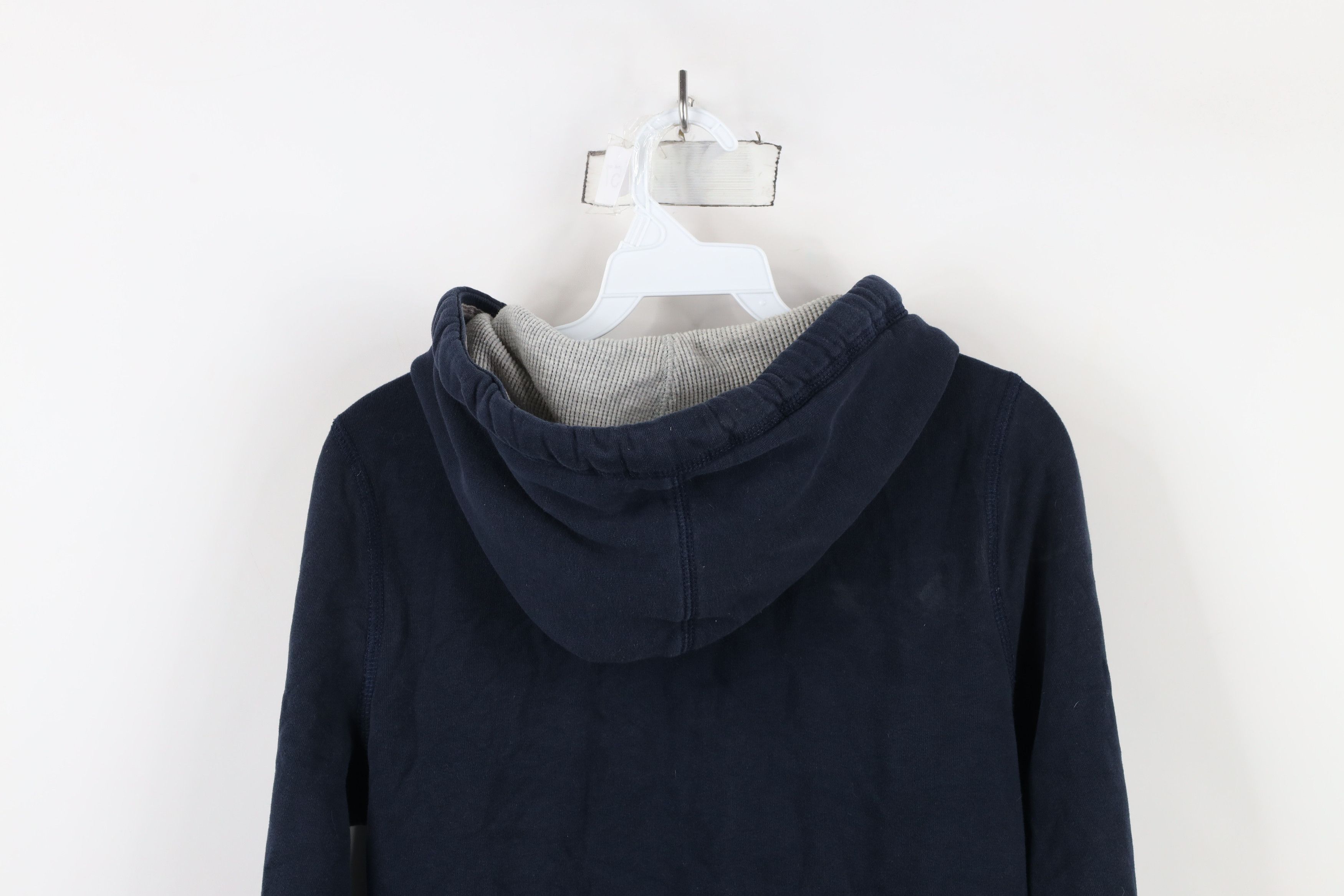 Abercrombie & Fitch × Vintage Vintage Y2K Abercrombie & Fitch Heavy Full Zip Hoodie Blue Size L / US 10 / IT 46 - 14 Thumbnail
